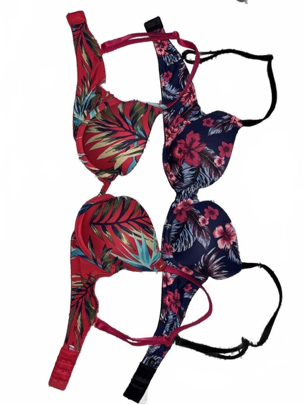 Victoria's Secret Women's Multi and Red Bra